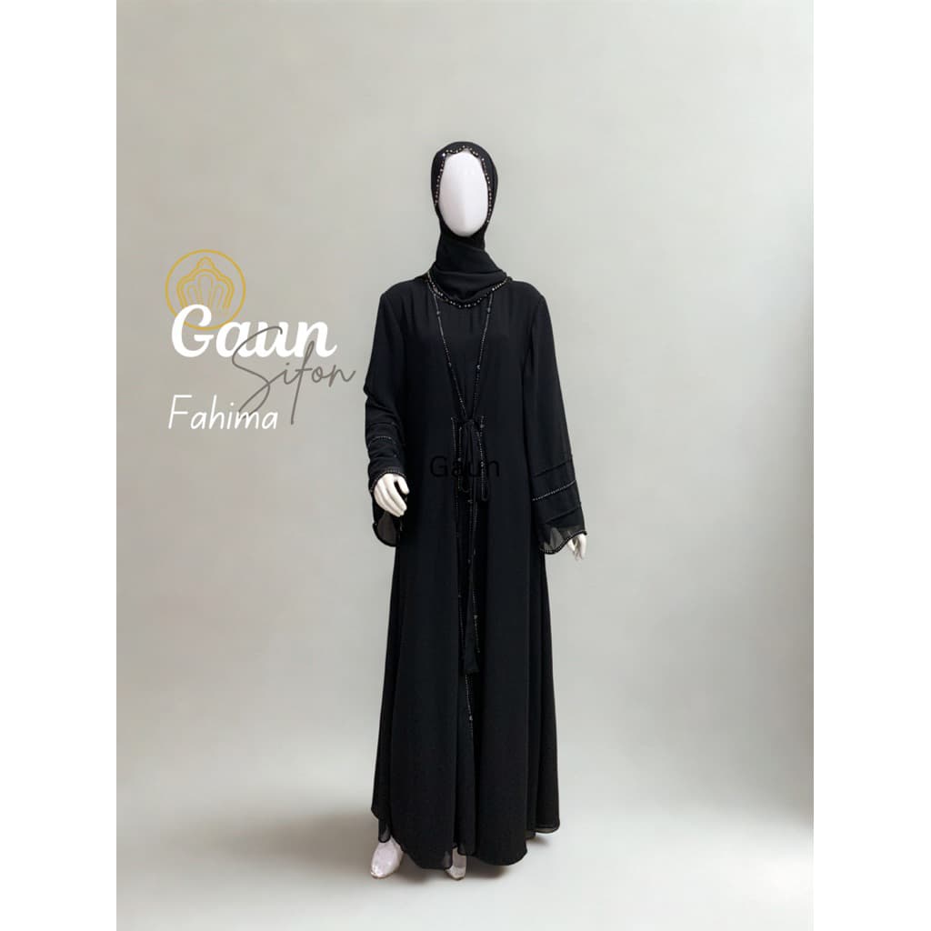 Qoni | Gaun Sifon Fahima | Gaun Payet | Simpel | Elegan | Mewah
