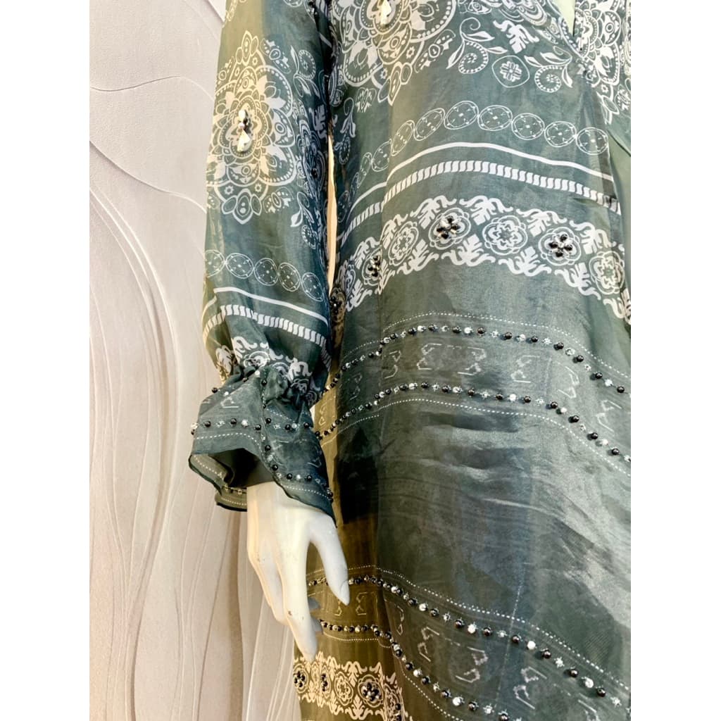 Qoni | Gaun Soraya Organza | Gaun Pesta Premium | Gaun Mewah | Outer Organdi Payet | Gaun Payet 5