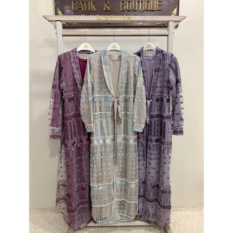 Qoni | Gaun Tarisha | Gaun Pesta Premium | Gaun Inner Outer Terpisah | Gaun Berpayet Full Premium | Gaun Mewah dan Elegan