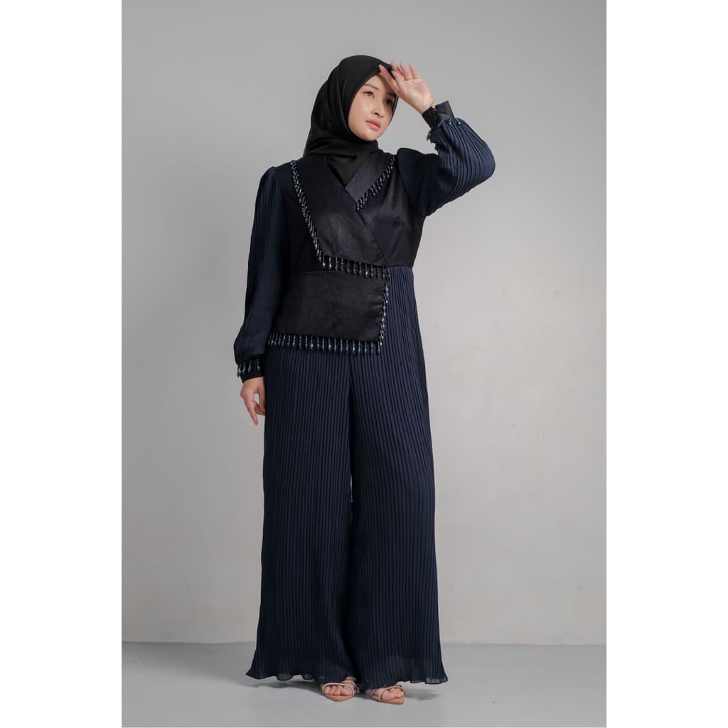Qoni | Gaun Vivian Dress | Gaun Pesta Premium | Gaun Payet | Mewah 2