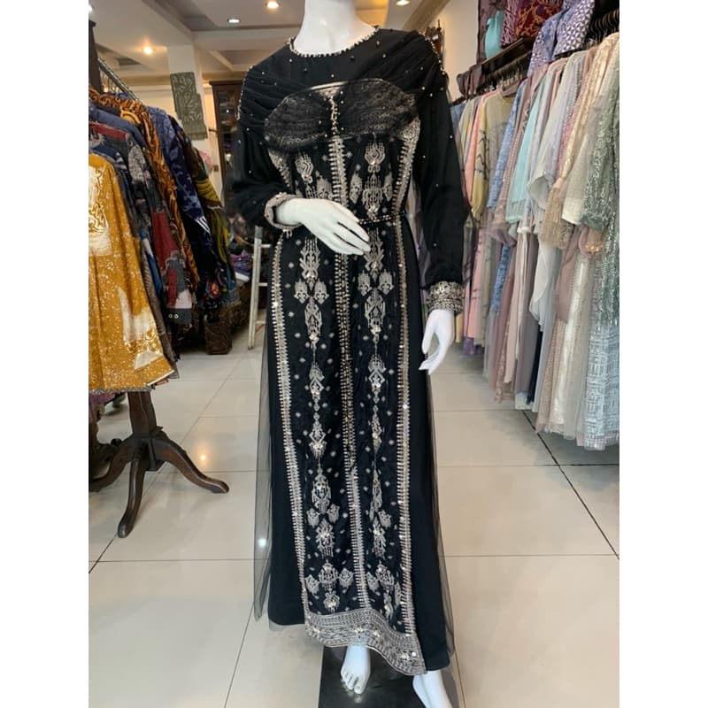 Qoni | Gaun Yeshlyn | Gaun Pesta | Gaun Brokat Premium | Gaun Berpayet