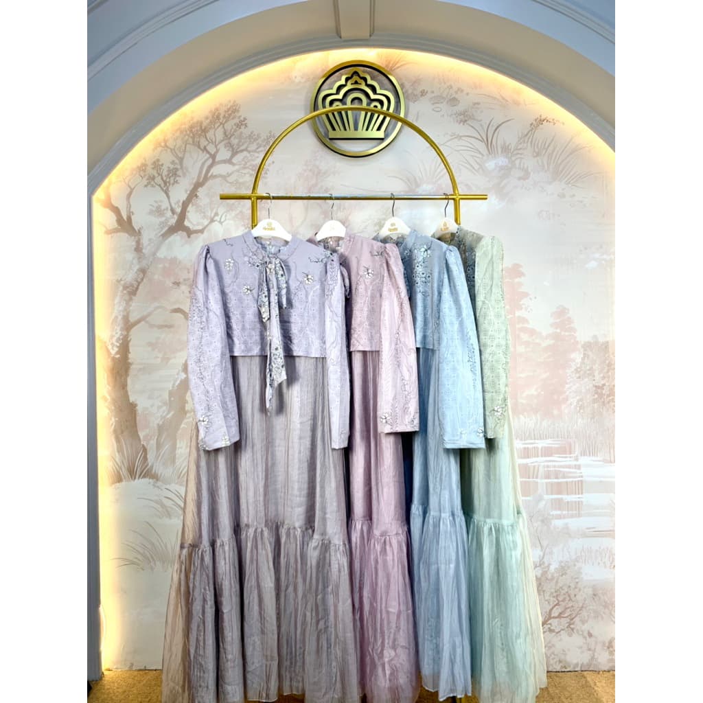 Qoni | Gaun Zalina | Gaun Elegan | Gaun Formal | Mewah | Glamour Look | Gaun Premium 8