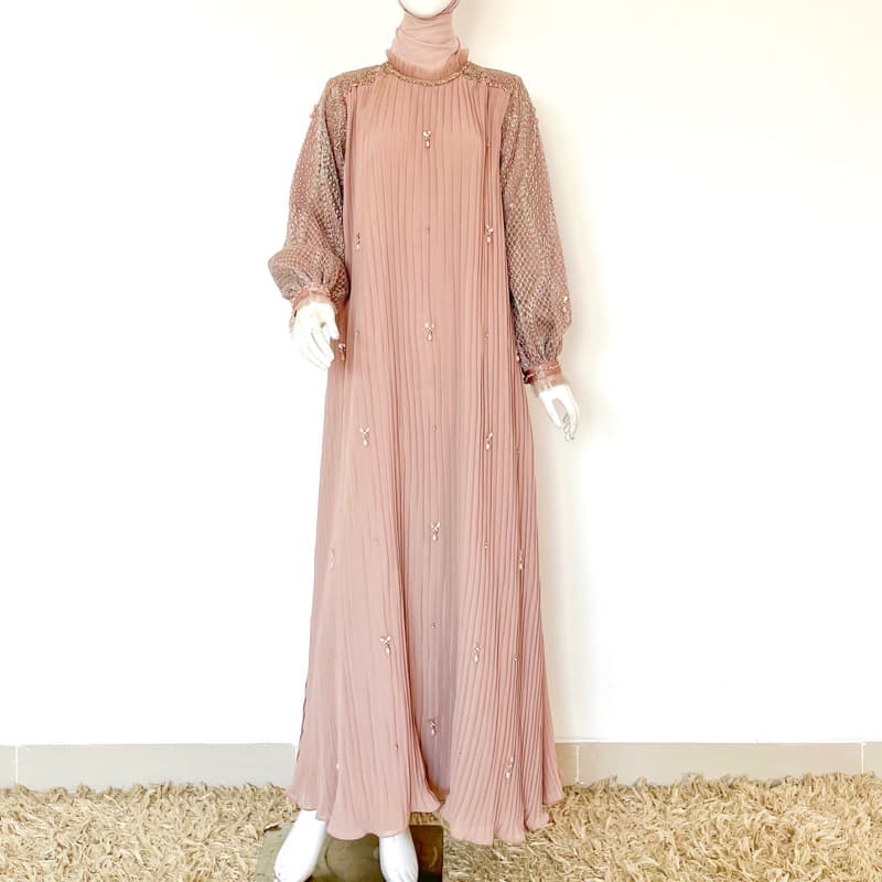 Qoni | Gaun Zevalia Premium | Gaun Simpel dan Elegan | Gaun Berpayet | Gaun Premium dan Mewah 2