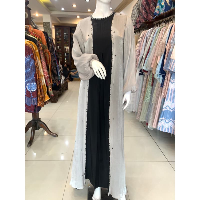 Qoni | Gaun Zhafira Outer | Gaun Daily Look premium | Gaun berpayet | Gaun Simple | Gaun Elegant | Gaun Mewah