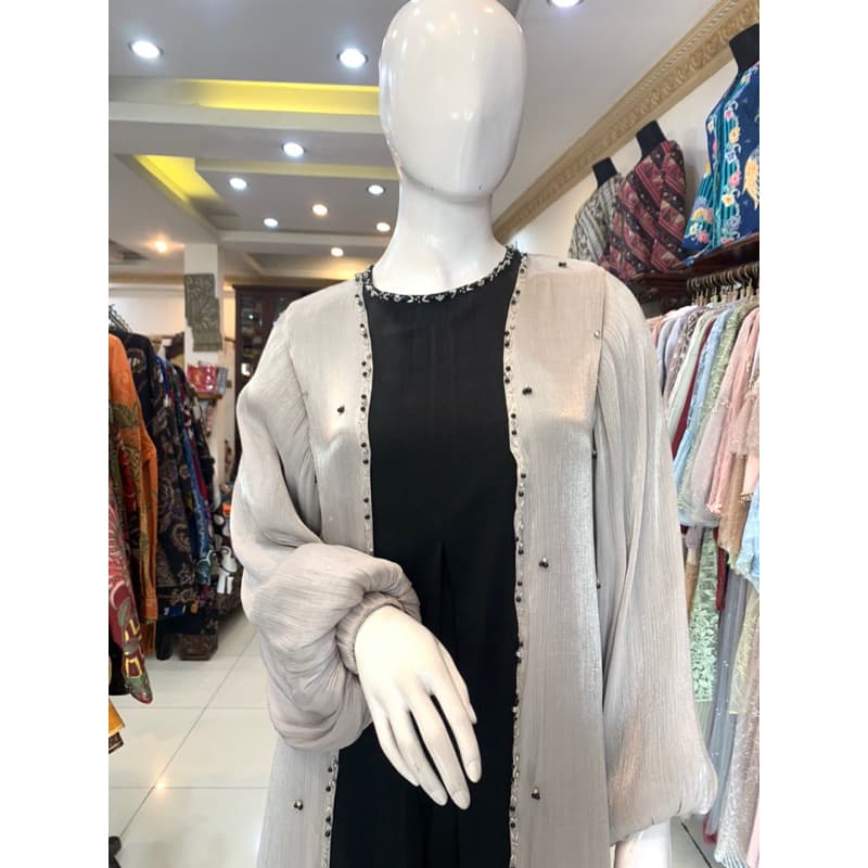 Qoni | Gaun Zhafira Outer | Gaun Daily Look premium | Gaun berpayet | Gaun Simple | Gaun Elegant | Gaun Mewah 2