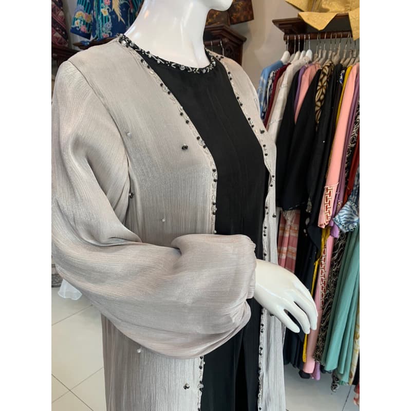 Qoni | Gaun Zhafira Outer | Gaun Daily Look premium | Gaun berpayet | Gaun Simple | Gaun Elegant | Gaun Mewah 4