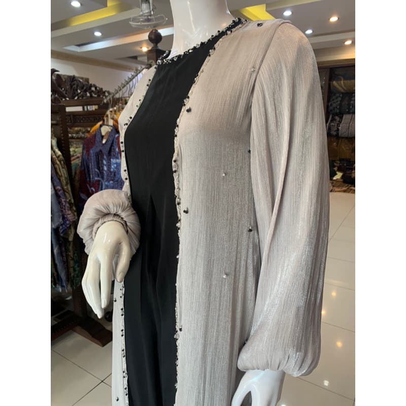 Qoni | Gaun Zhafira Outer | Gaun Daily Look premium | Gaun berpayet | Gaun Simple | Gaun Elegant | Gaun Mewah 5