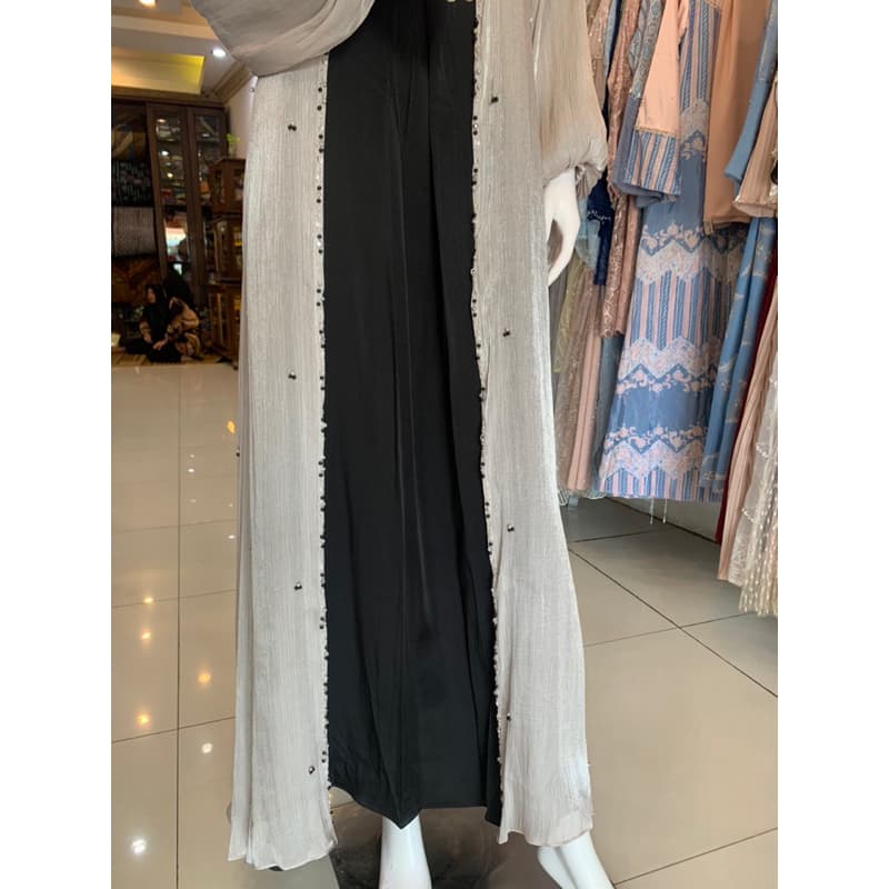 Qoni | Gaun Zhafira Outer | Gaun Daily Look premium | Gaun berpayet | Gaun Simple | Gaun Elegant | Gaun Mewah 6