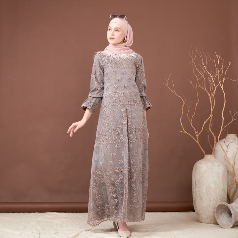 Qoni | Gaun Zulma | Gaun Pesta Premium | Gaun Berpayet 2