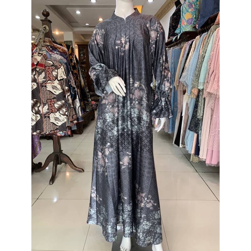Qoni | Ld. Arista Slik | Gaun daily look | Gaun bermotif | Gaun simpel dan elegan