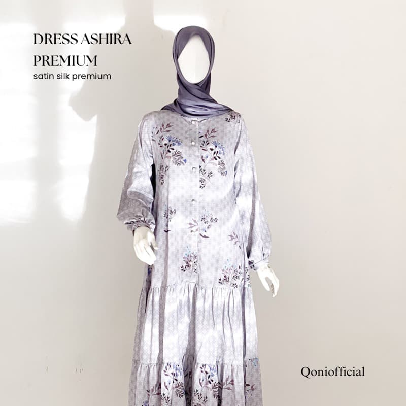 Qoni | Ld. Ashira | Dress Daily Look | Dress Simpel dan Elegant | Gaun Busui
