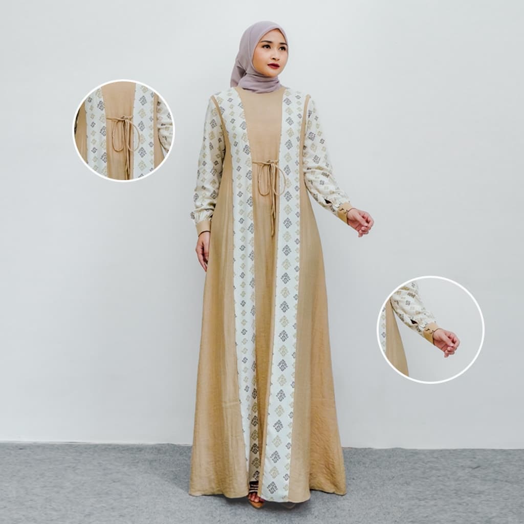 Qoni | Ld. Asmira | Dress Dailylook | Simpel | Mewah | Elagant | Dress Motif Terbaru