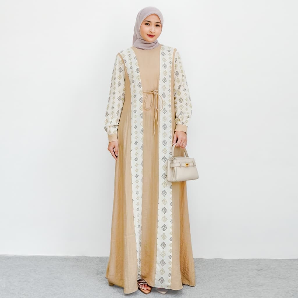 Qoni | Ld. Asmira | Dress Dailylook | Simpel | Mewah | Elagant | Dress Motif Terbaru 2