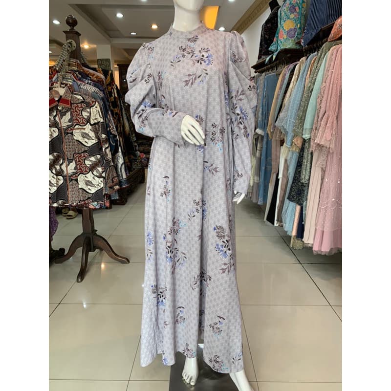 Qoni | Ld. Evelina | Gaun daily look | Gaun full motif | Gaun simpel dan elegan 6