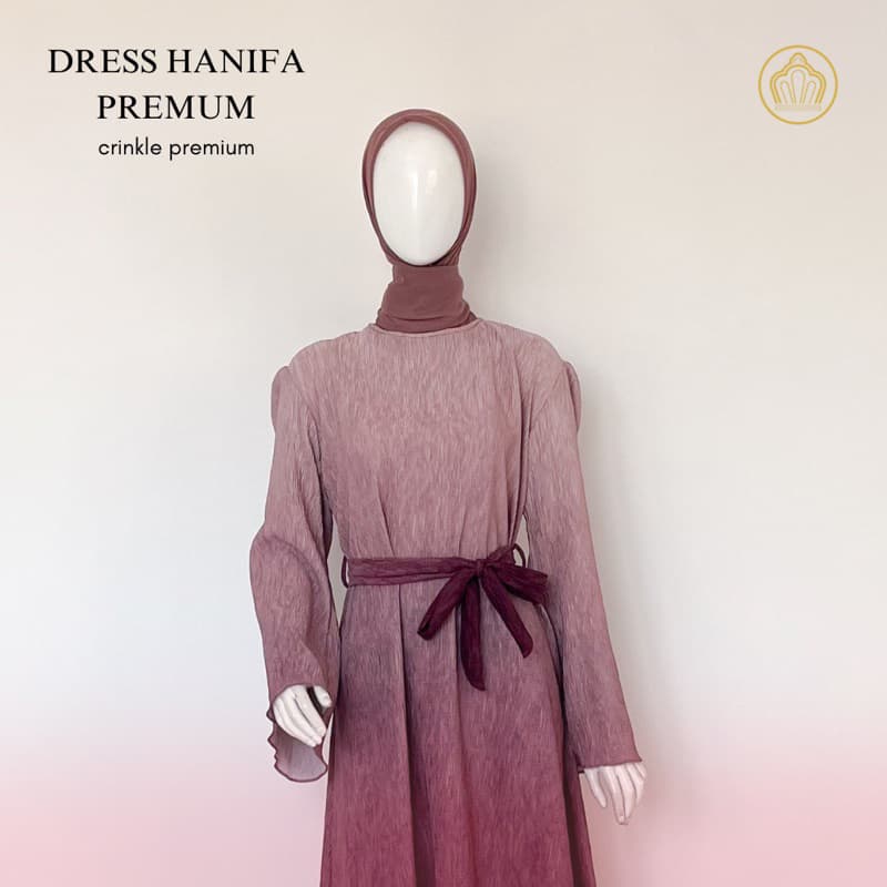 Qoni | Ld. Hanifa | Gaun daily look premium | Look simpel dan elegan | Gaun gradasi