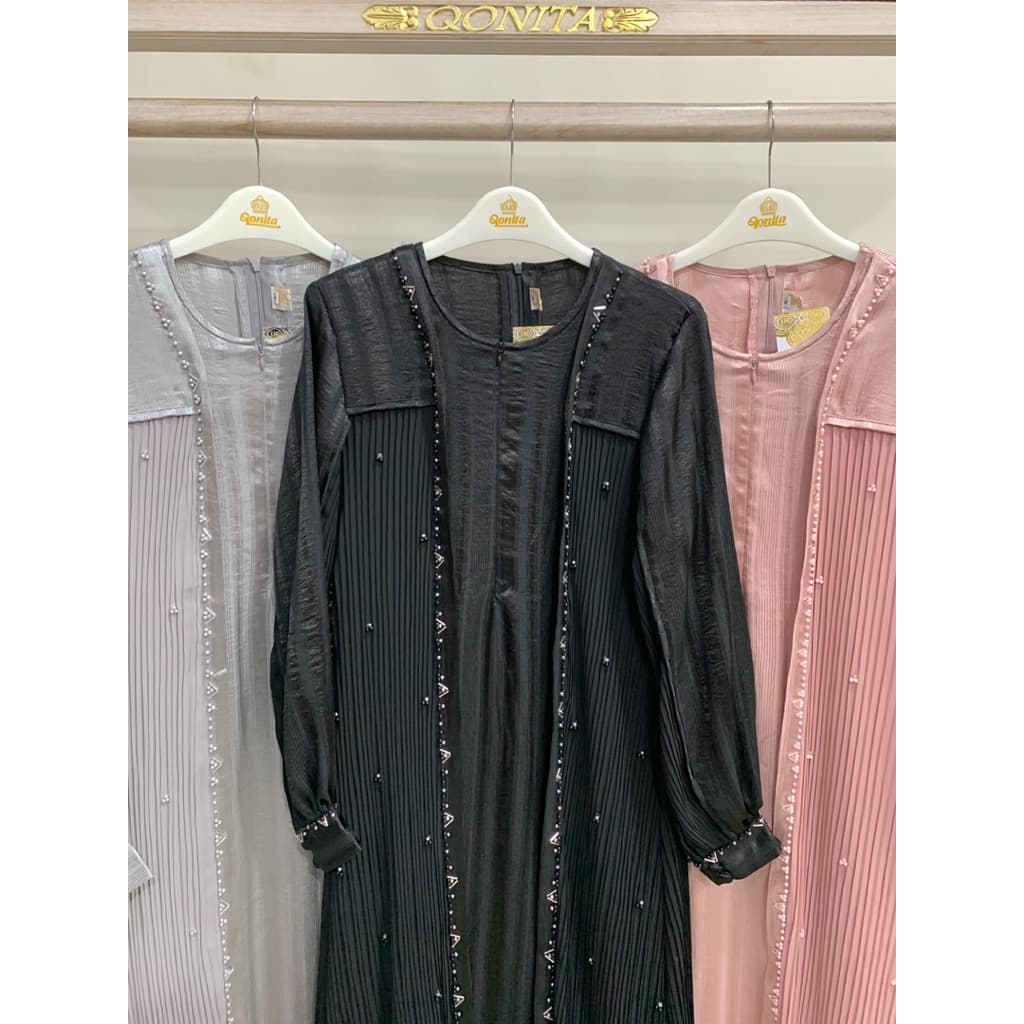 Qoni | Ld. Hanisya | Gaun daily look premium | Gaun berpayet | look simpel dan elegan 2
