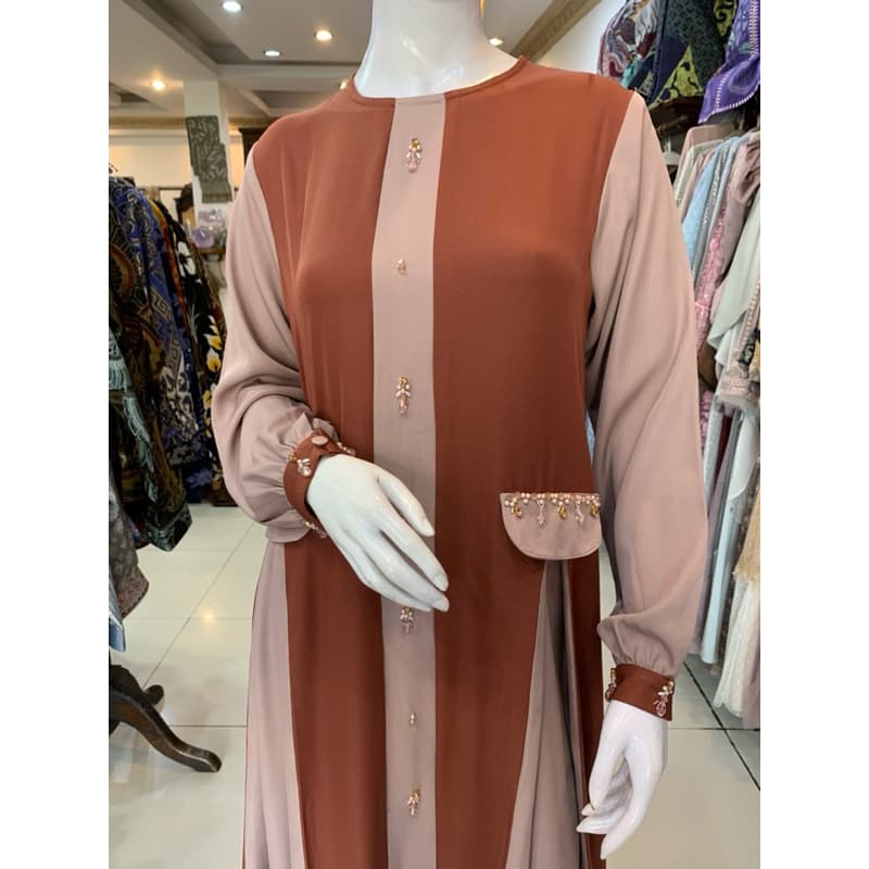 Qoni | Ld. Hestia | Gaun Daily Look Premium | Gaun Simpel dan Elagant | Gaun Berpayet 2