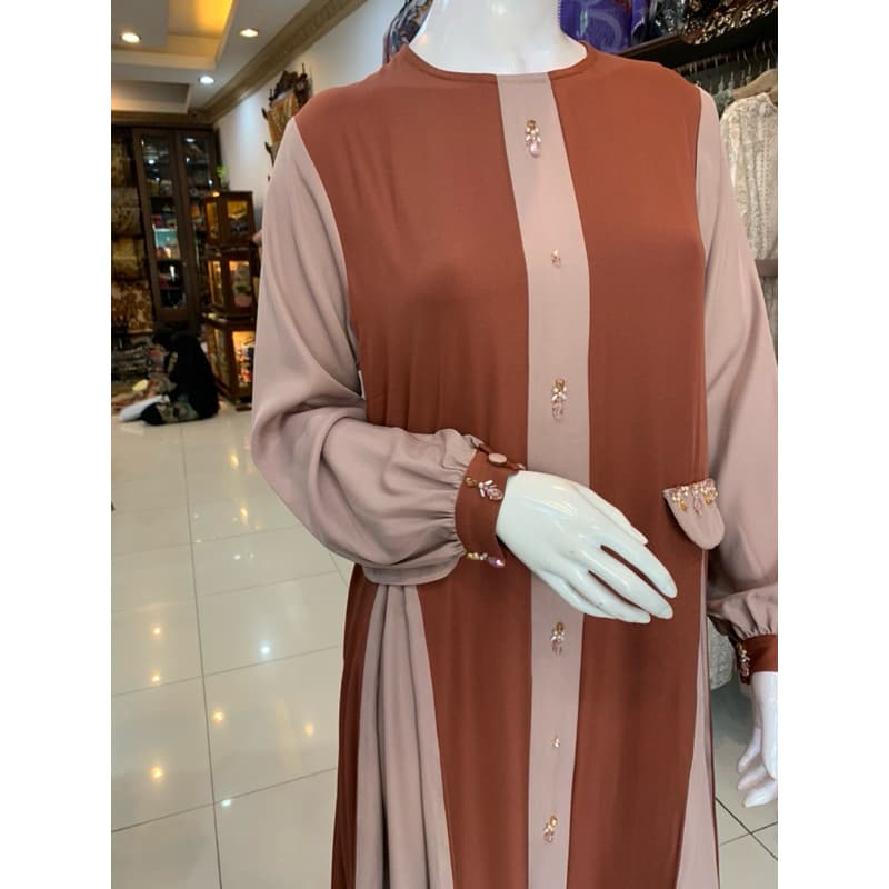 Qoni | Ld. Hestia | Gaun Daily Look Premium | Gaun Simpel dan Elagant | Gaun Berpayet 3
