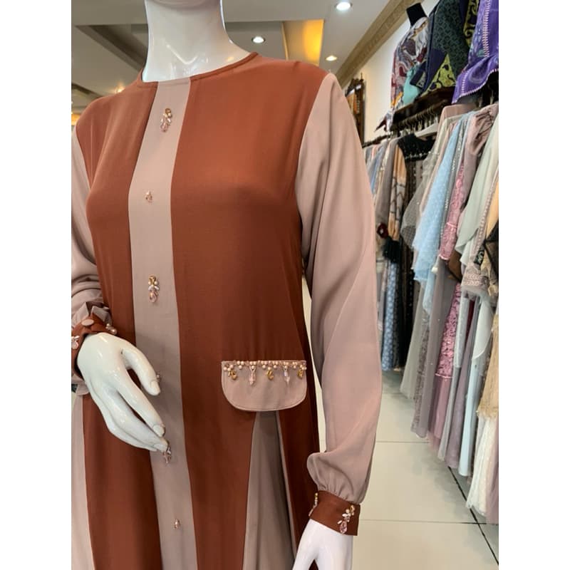 Qoni | Ld. Hestia | Gaun Daily Look Premium | Gaun Simpel dan Elagant | Gaun Berpayet 4