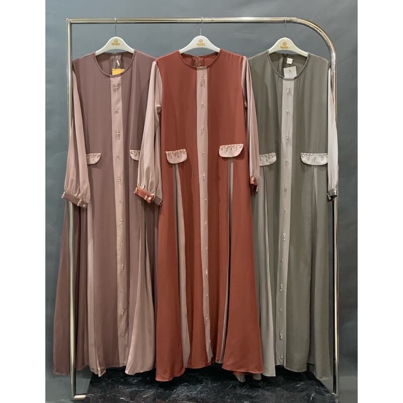 Qoni | Ld. Hestia | Gaun Daily Look Premium | Gaun Simpel dan Elagant | Gaun Berpayet 6