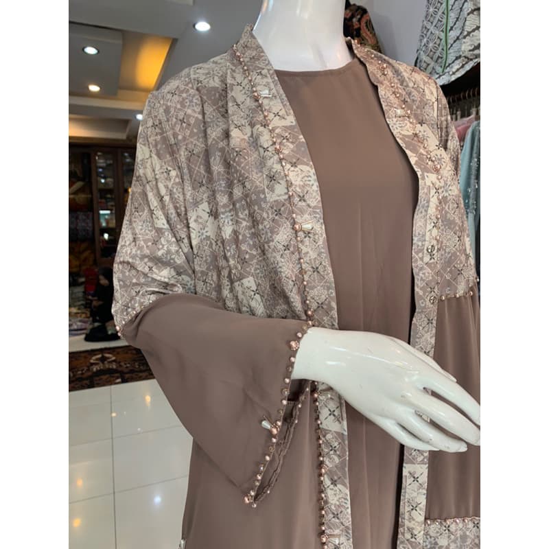 Qoni | Ld. Jinni | Gaun Dailylook | Gaun Inner outer terpisah | Gaun Berpayet | Gaun simpel dan elegan 3