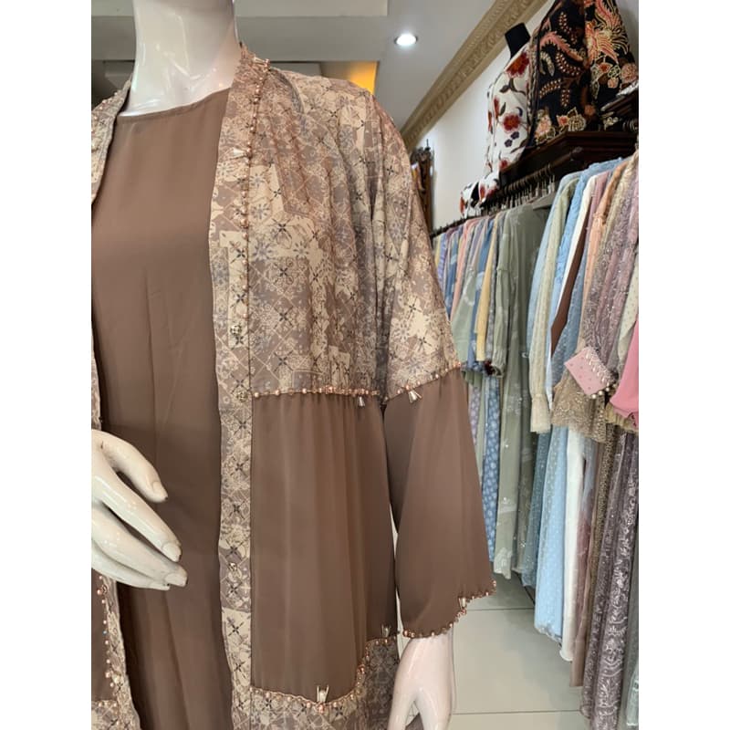 Qoni | Ld. Jinni | Gaun Dailylook | Gaun Inner outer terpisah | Gaun Berpayet | Gaun simpel dan elegan 4