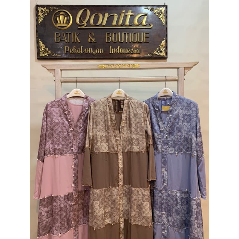 Qoni | Ld. Jinni | Gaun Dailylook | Gaun Inner outer terpisah | Gaun Berpayet | Gaun simpel dan elegan 7