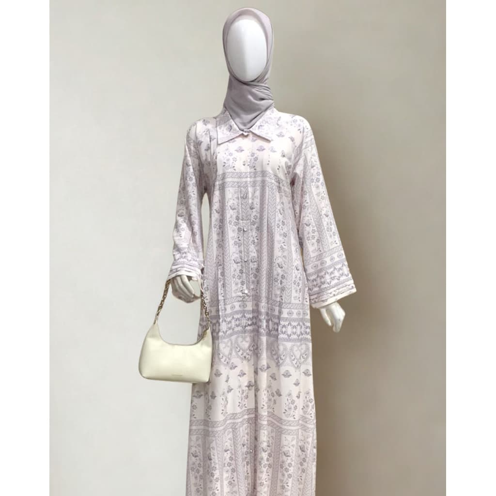 Qoni | Ld. Marina | Dress Daily Look Premium | Dress Bermotif Premium | Look Simple dan Elegan