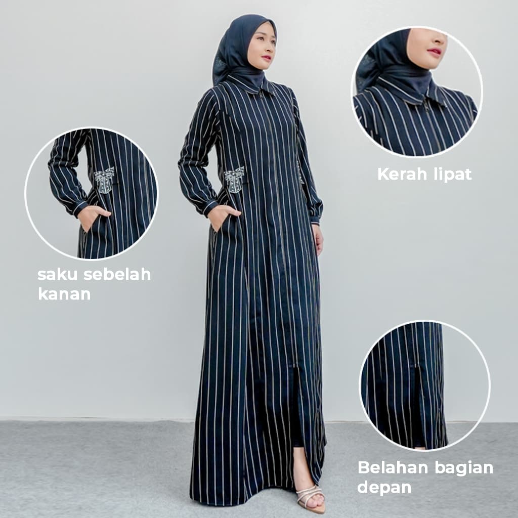 Qoni | Ld. Melya | Dress Busui | Dress Dailylook Premium | Dress Payet | Simpel | Mewah | Elegan