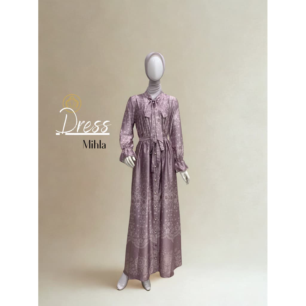 Qoni | Ld. Mihla | Dress dailylook premium | Dress busui | Simpel | Elegan | Mewah
