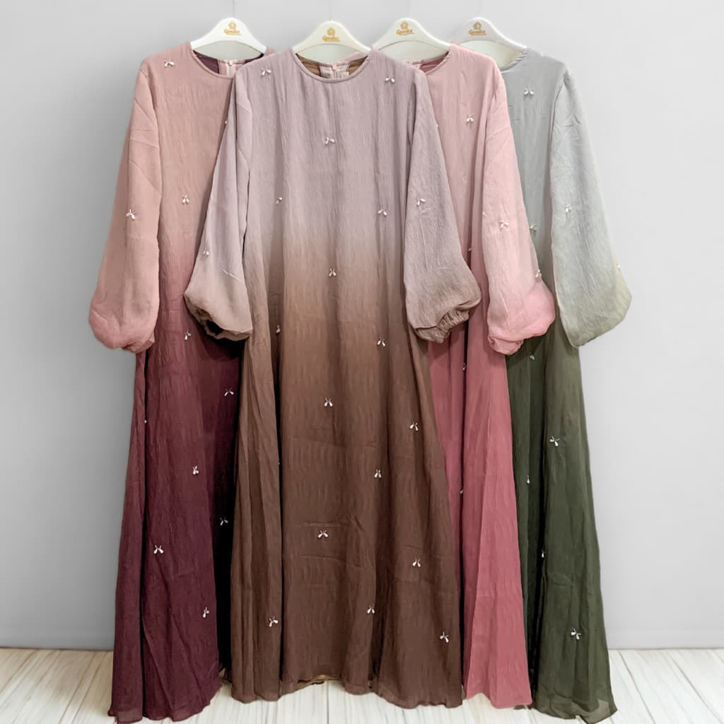 Qoni | Ld. Mutia | Dress Daily Look Premium | Dress Bermotif Premium | Look Simple dan Elegan