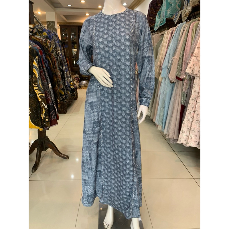 Qoni | Ld. Nazwa | Gaun Daily Look Premium | Gaun Simpel dan Elegant | Gaun Full Motif | Gaun Berpayet | Gaun Busui