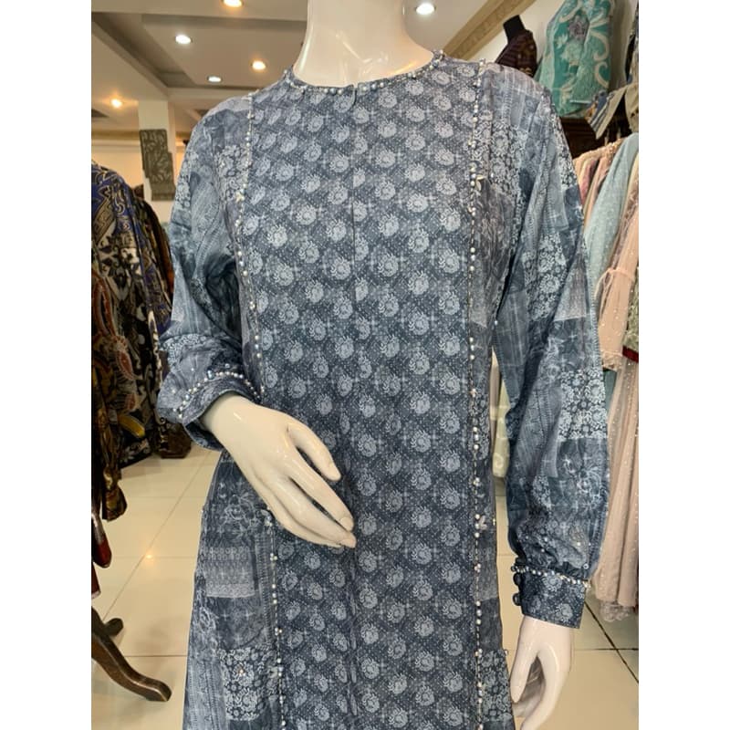 Qoni | Ld. Nazwa | Gaun Daily Look Premium | Gaun Simpel dan Elegant | Gaun Full Motif | Gaun Berpayet | Gaun Busui 2