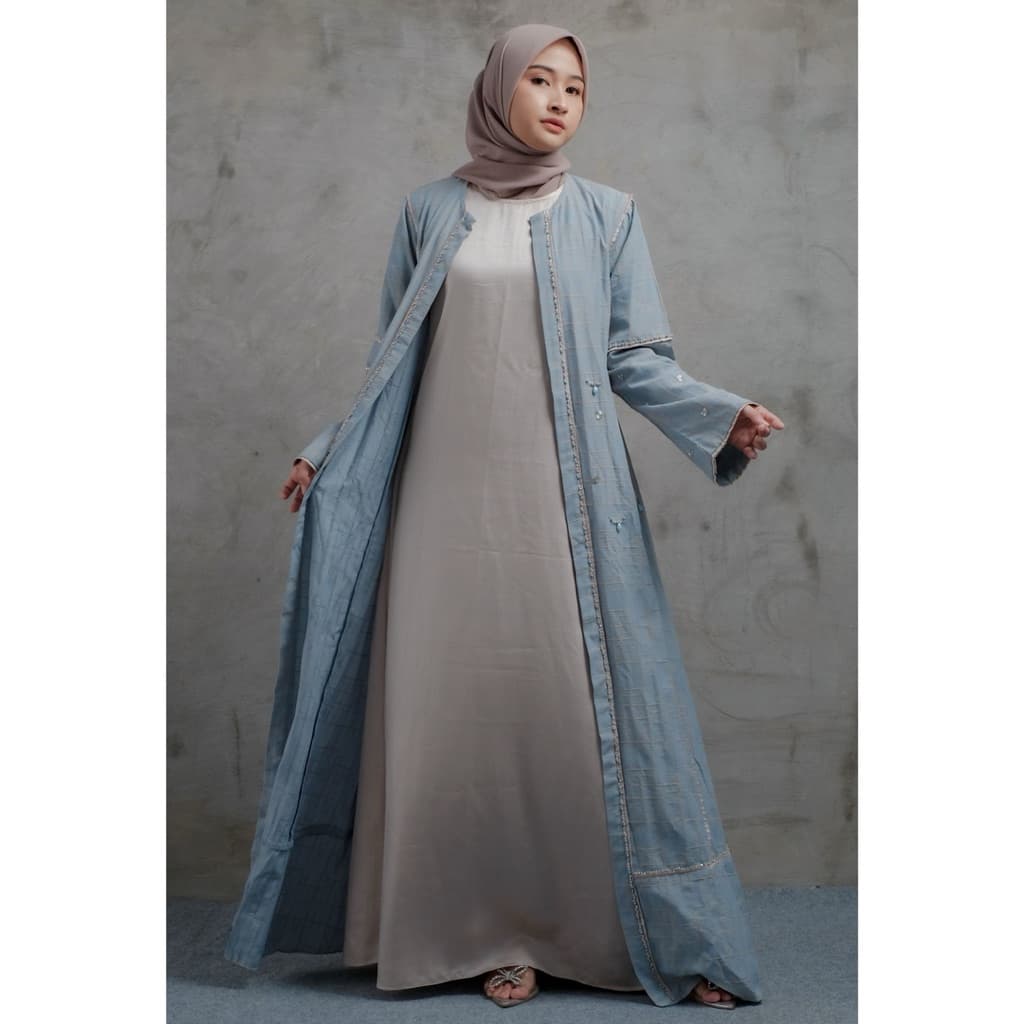 Qoni | Ld. Outer Saniya | Dress Simpel | Dress Payet | Elegan | Mewah | Dress Daily