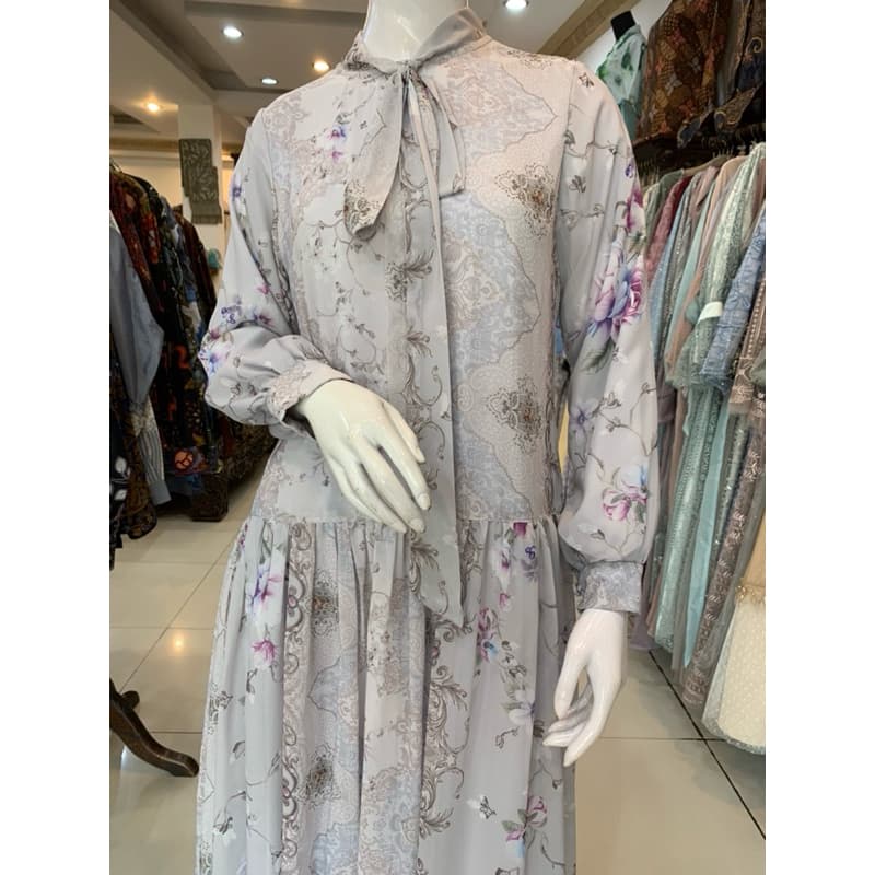 Qoni | Ld. Revana Sifon | Gaun Daily Look Premium | Gaun Simpel dan Elegant | Gaun Full Motif 2