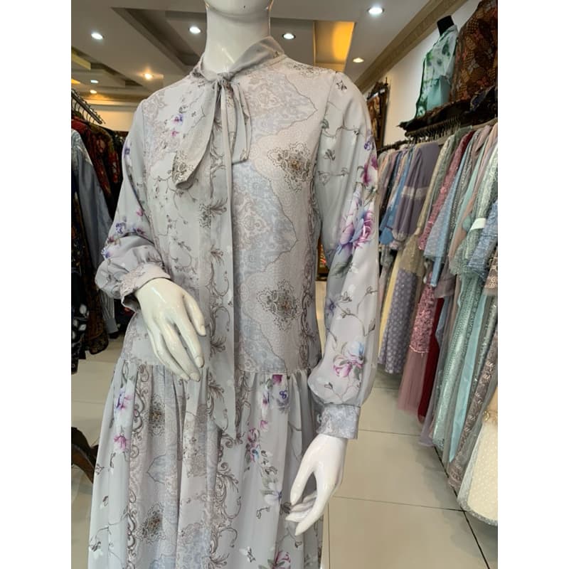 Qoni | Ld. Revana Sifon | Gaun Daily Look Premium | Gaun Simpel dan Elegant | Gaun Full Motif 4