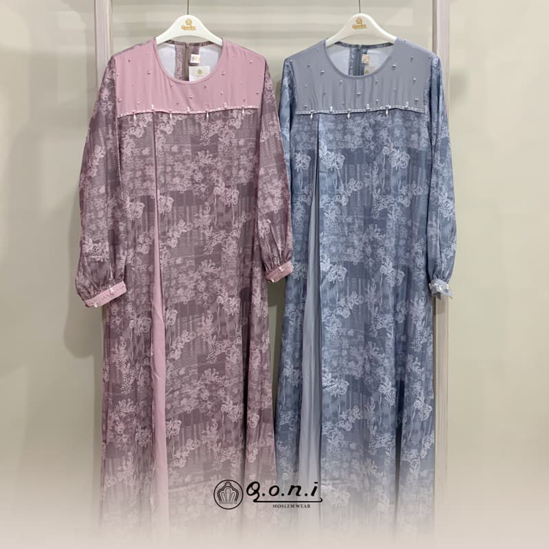 Qoni | Ld. Sahira | Dress Daily Look Premium | Dress Bermotif Premium | Dress Berpayet Premium | Look Simple dan Elegan 4