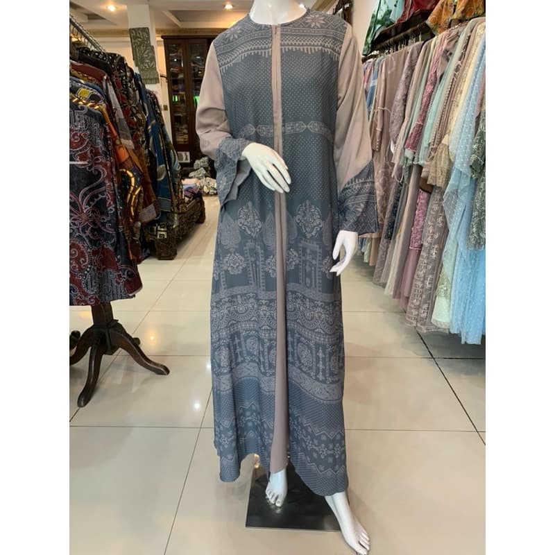 Qoni | Ld. Shafia | Gaun Daily Look Premium | Gaun Simpel dan Elegant | Gaun Full Motif | Gaun Busui