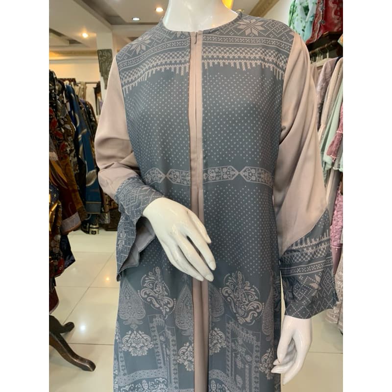 Qoni | Ld. Shafia | Gaun Daily Look Premium | Gaun Simpel dan Elegant | Gaun Full Motif | Gaun Busui 2