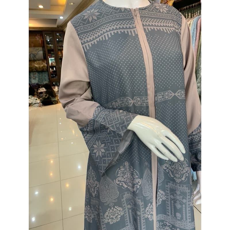 Qoni | Ld. Shafia | Gaun Daily Look Premium | Gaun Simpel dan Elegant | Gaun Full Motif | Gaun Busui 3