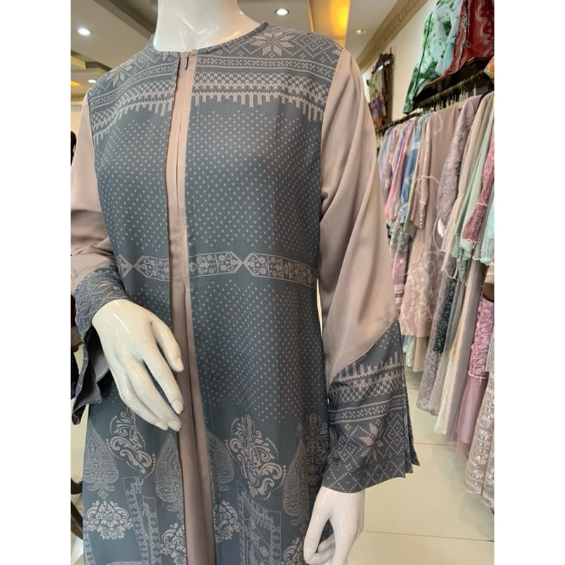 Qoni | Ld. Shafia | Gaun Daily Look Premium | Gaun Simpel dan Elegant | Gaun Full Motif | Gaun Busui 4