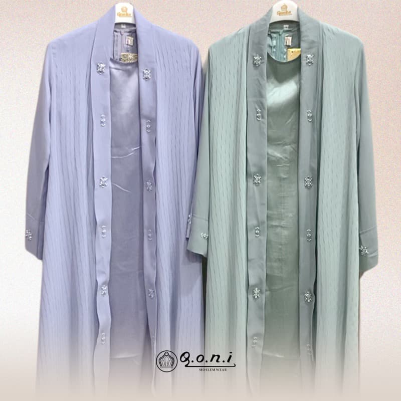 Qoni | Ld. Shazia | Dress Daily Look Premium | Dress Bermotif Premium | Look Simple dan Elegan
