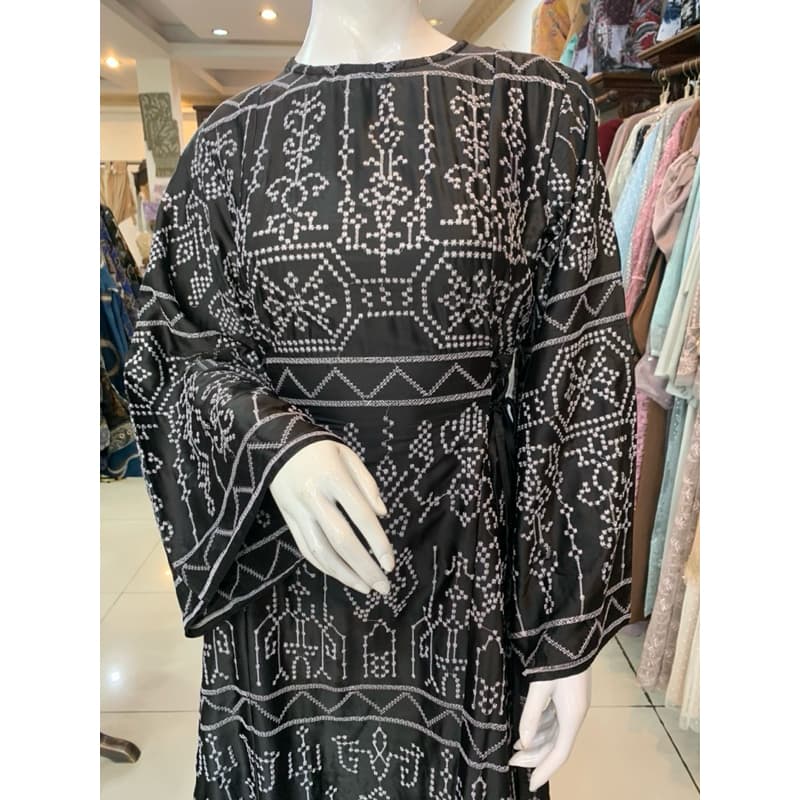 Qoni | Ld. Tanazela | Gaun Daily Look Premium | Motif Bordir | Simpel dan Elegant 2