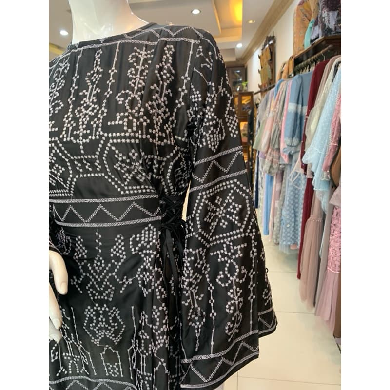 Qoni | Ld. Tanazela | Gaun Daily Look Premium | Motif Bordir | Simpel dan Elegant 4