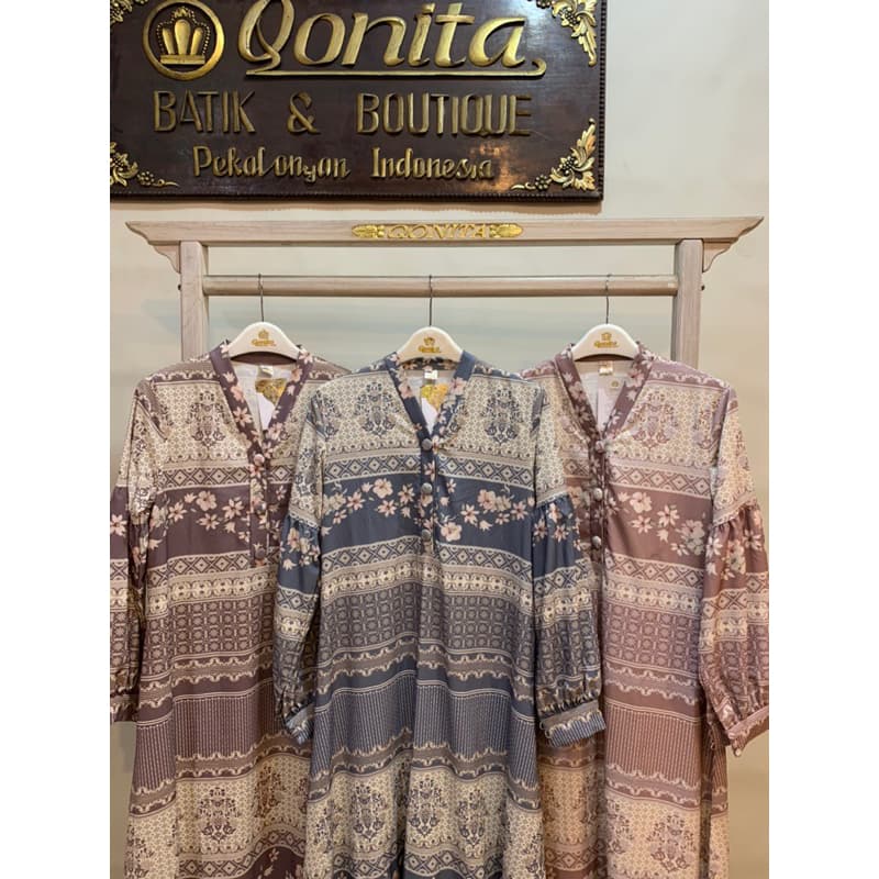 Qoni | Ld. Valeria | Gaun Daily | Gaun Premium | Gaun simpel dan elegant | Gaun Busui 8