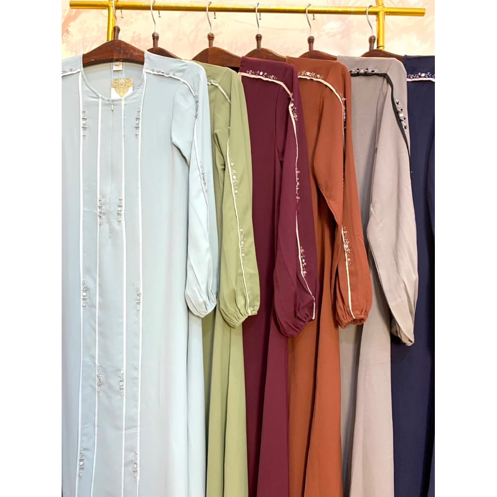 Qoni | Ld. Zafeera Abaya Payet Busui Friendly Model Terbaru 7