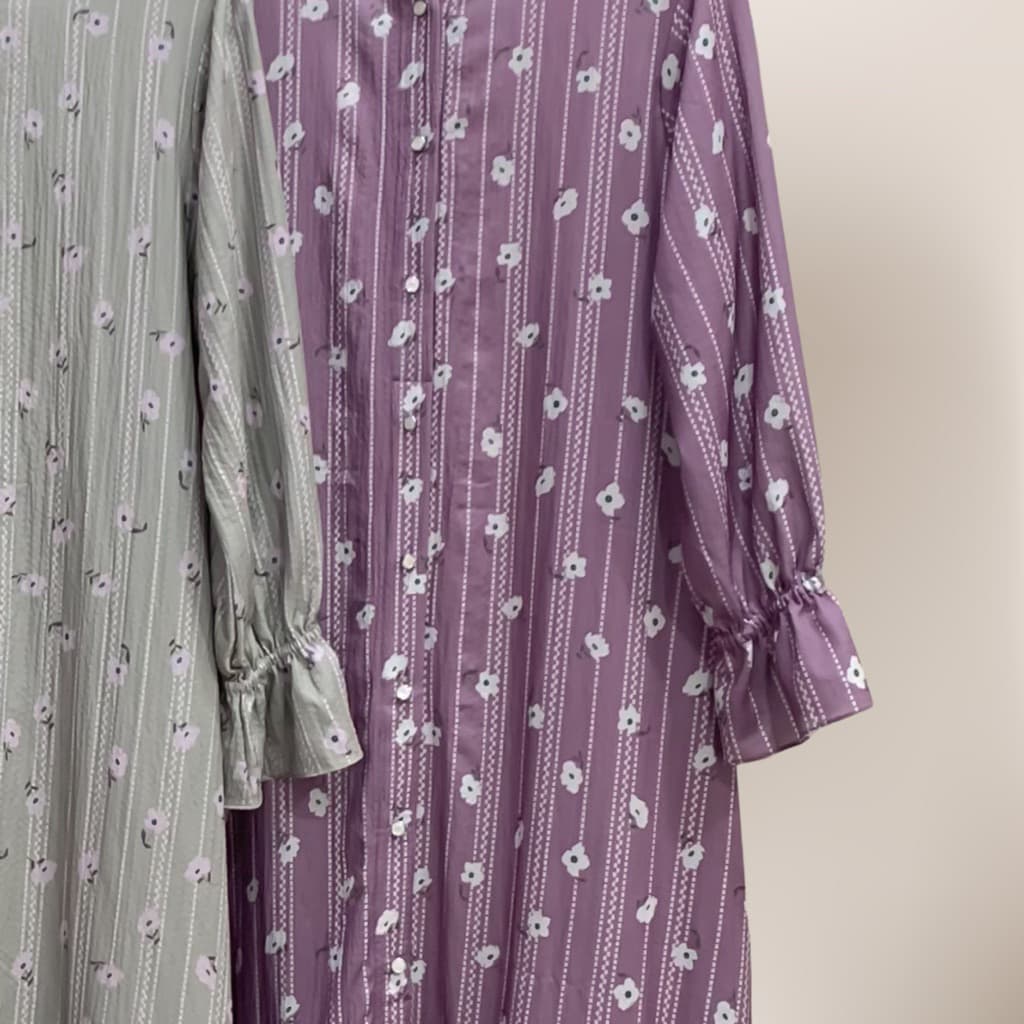Qoni | Ld. Zaliya Crepe | Dress Daily Look Premium | Dress Bermotif Premium | Look Simple dan Elegan 3