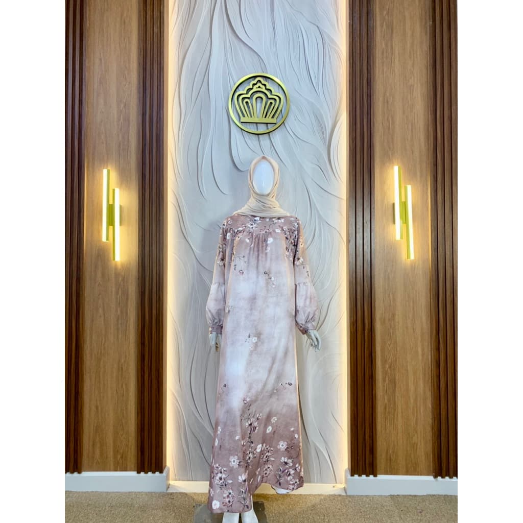 Qoni | Longdress Celine | Gaun Silk | Gaun Simple | Daily Look | Gaun Elegan | Gaun Premium