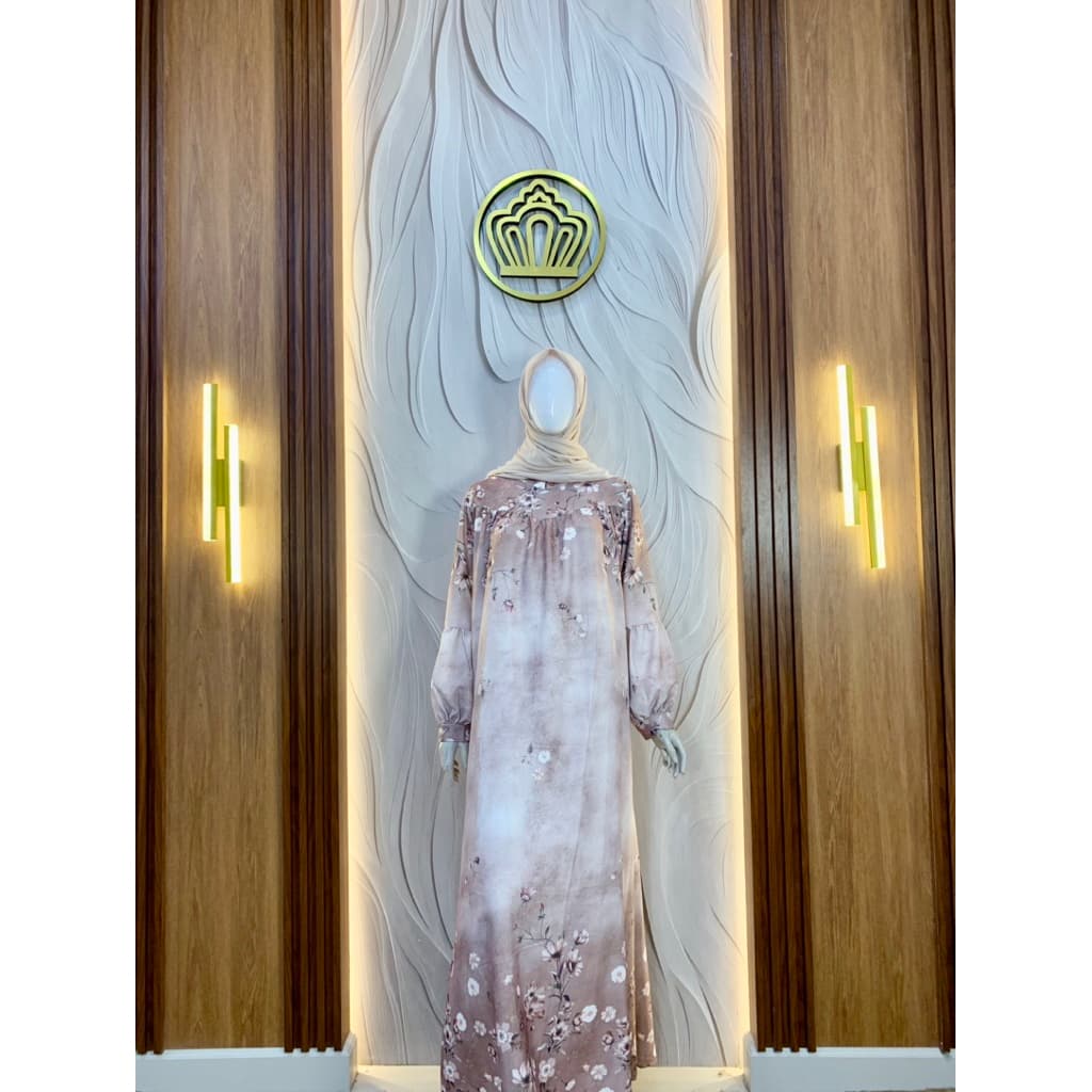 Qoni | Longdress Celine | Gaun Silk | Gaun Simple | Daily Look | Gaun Elegan | Gaun Premium 2