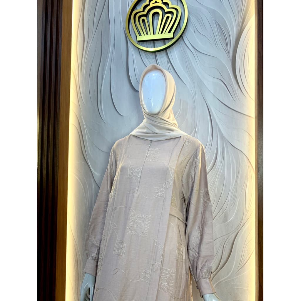 Qoni | Longdress Eluna | Gaun Katun | Gaun Simple | Daily Look | Gaun Elegan | Gaun Premium 2